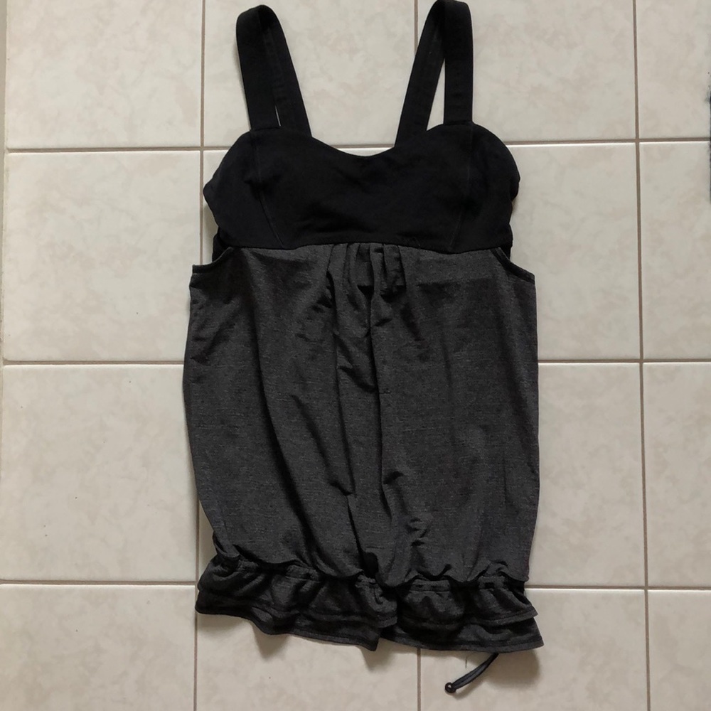 Lululemon black and grey tank top